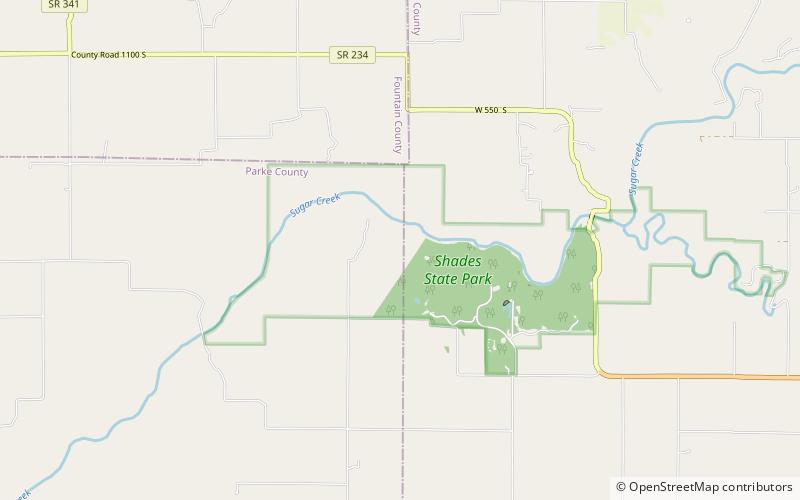 Shades State Park location map