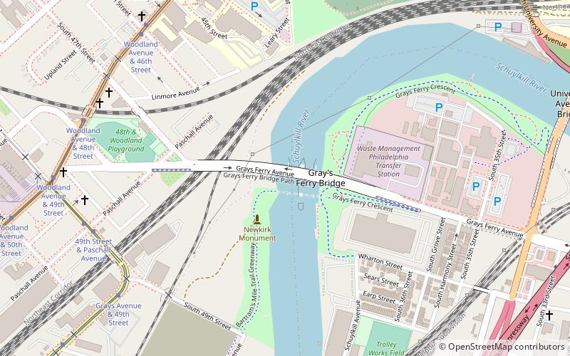 Gray's Ferry Bridge location map