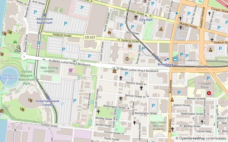 Walt Whitman House location map