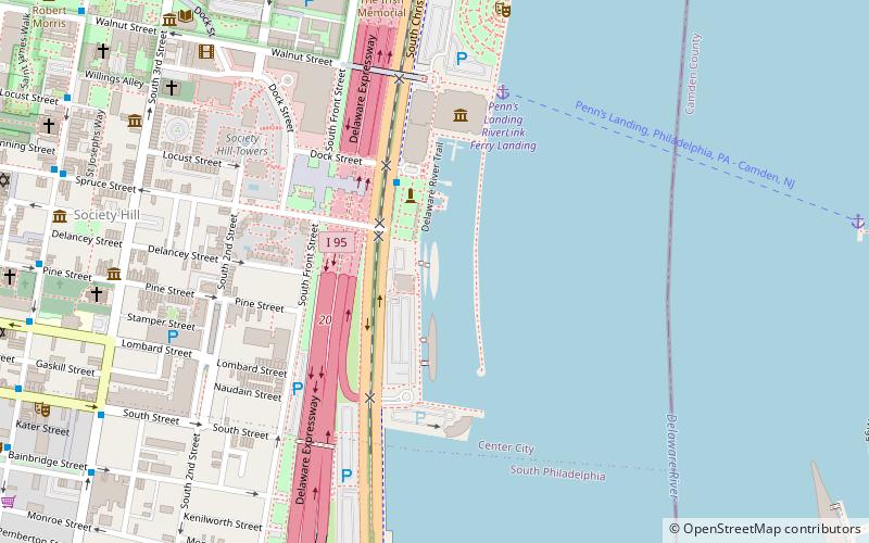 USS Olympia location map