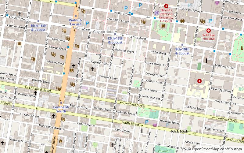Washington Square West location map