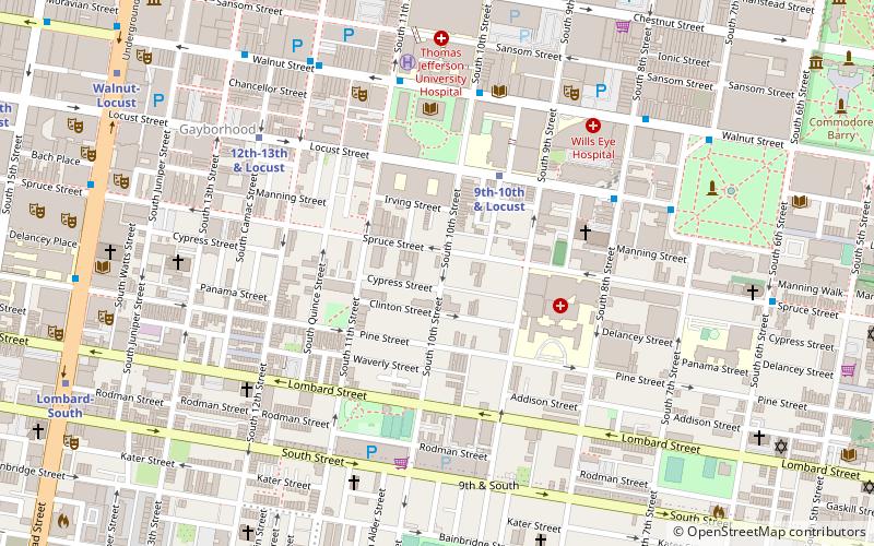 Portico Row location map