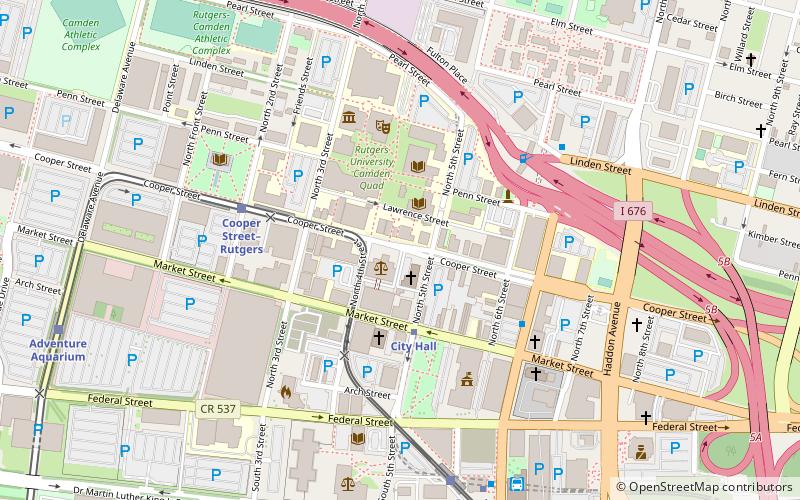 Cooper Street Historic District location map