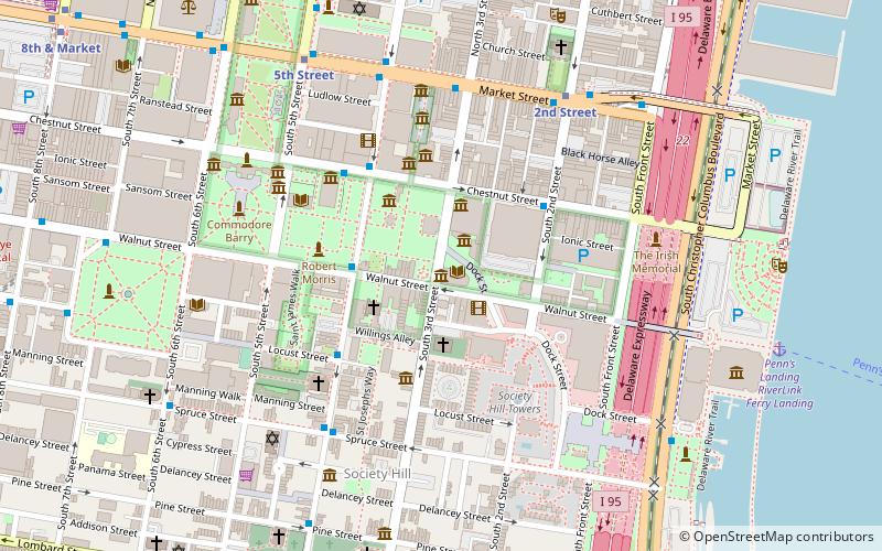 Merchants' Exchange Building location map