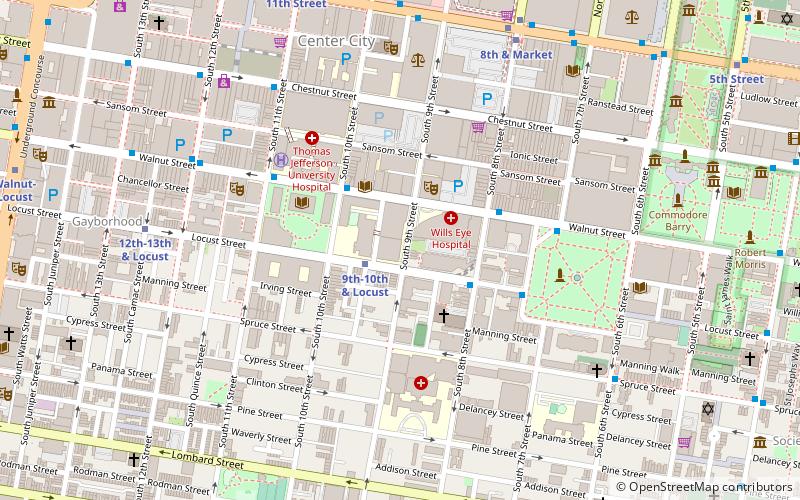 William Strickland Row location map