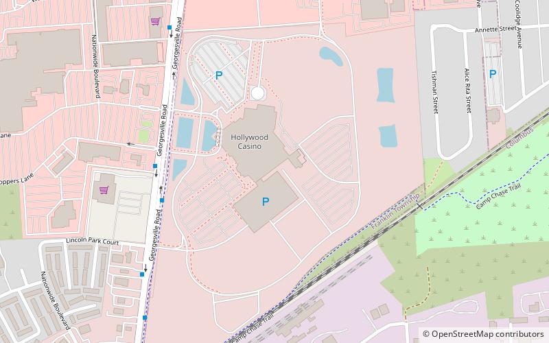 Hollywood Casino Columbus location map