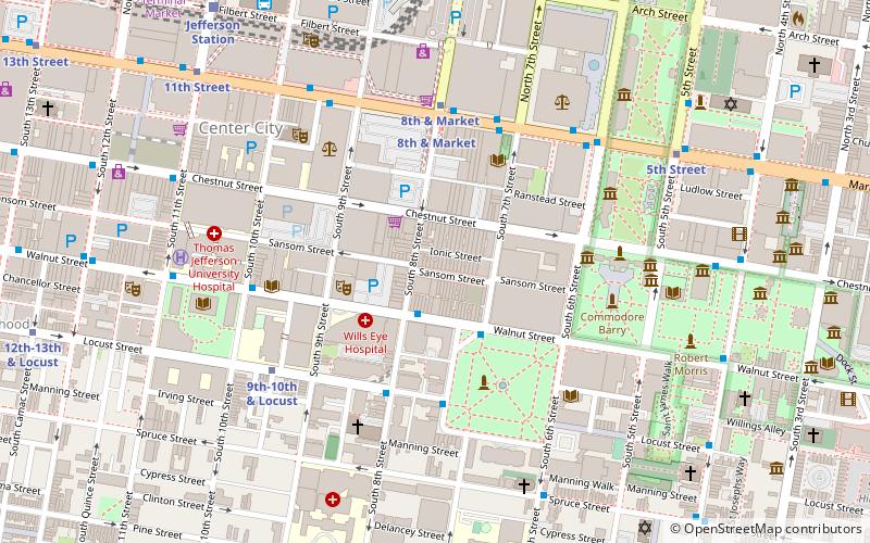 Jewelers' Row location map