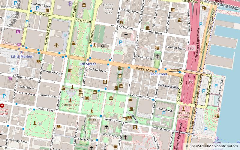 Franklin Court location map