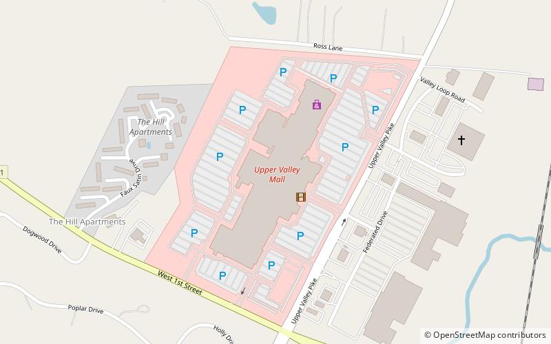 Upper Valley Mall location map
