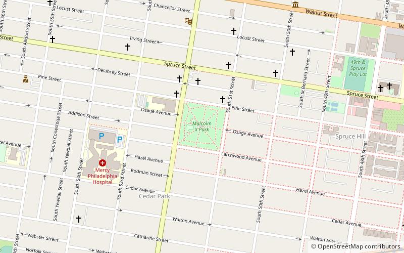 Malcolm X Park location map