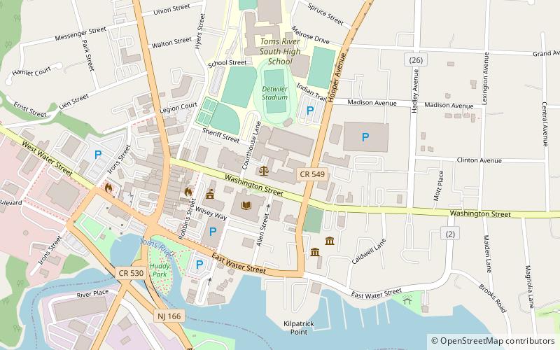 Ocean County Courthouse location map