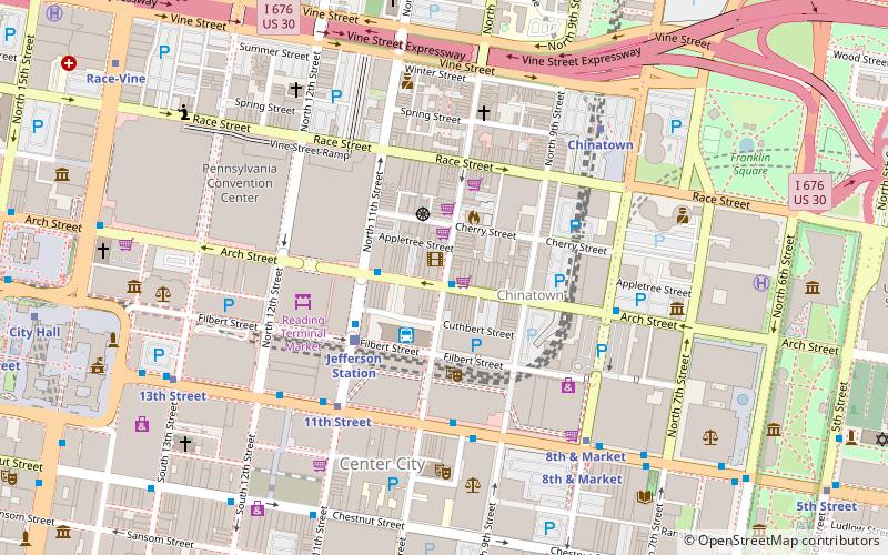 arch street theatre filadelfia location map