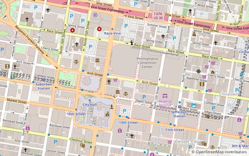 Arch Street location map