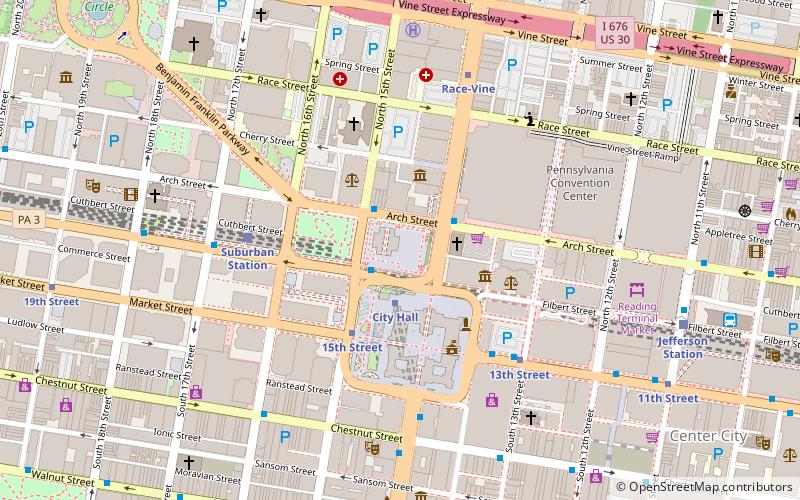 thomas paine plaza philadelphie location map