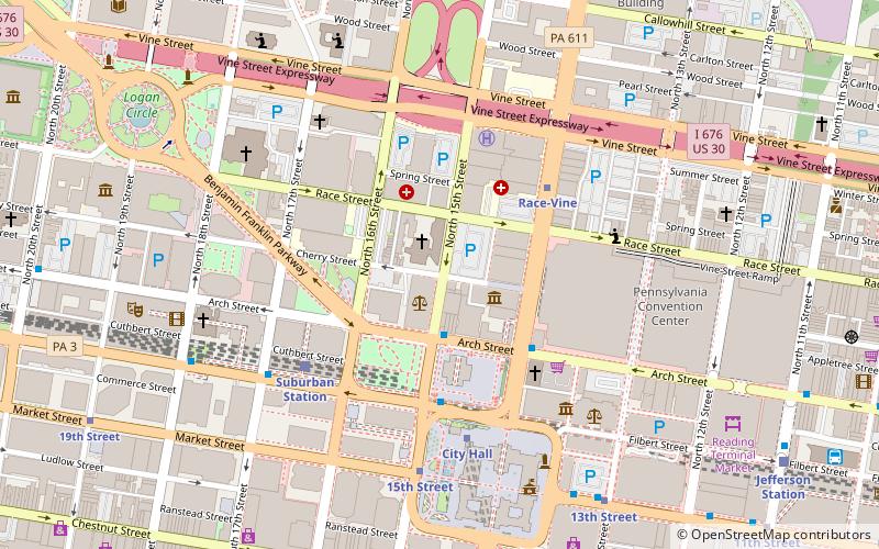 Race Street location map