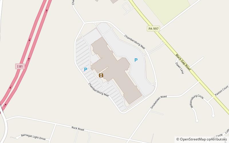 Chambersburg Mall location map