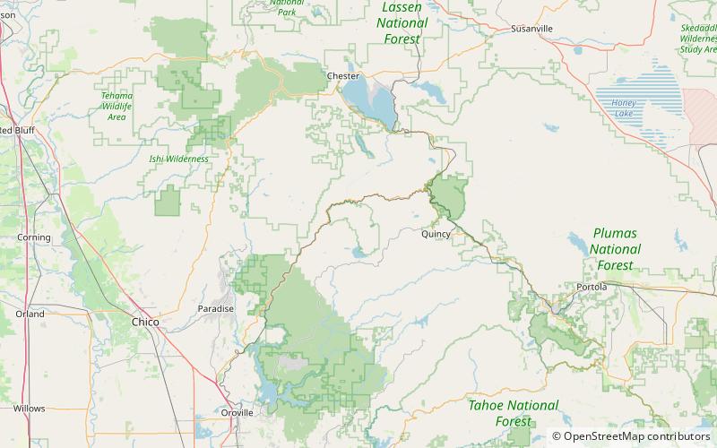 Bucks Lake Wilderness location map