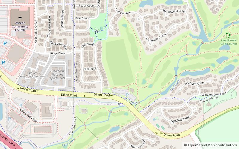 Coal Creek Golf Course location map