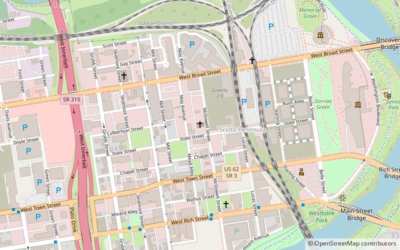 West Side Spiritualist Church location map