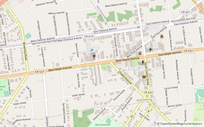 Merchantville location map