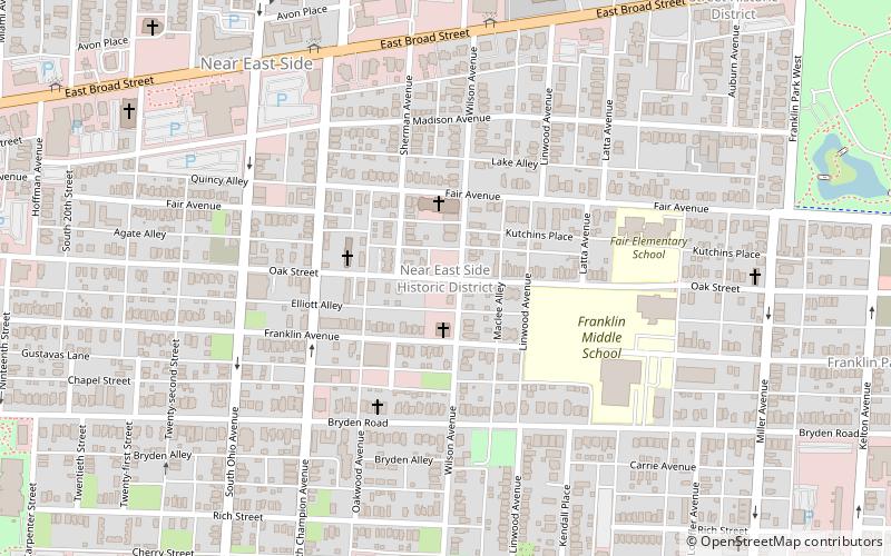 Columbus Near East Side District location map