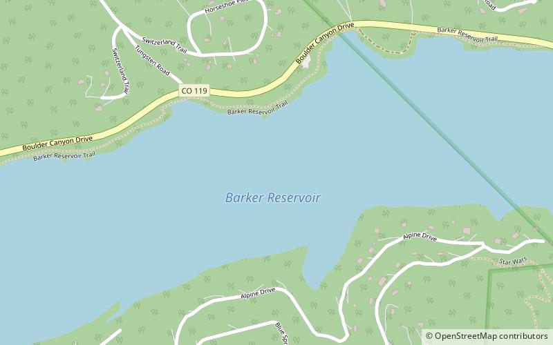 Barker Reservoir location map