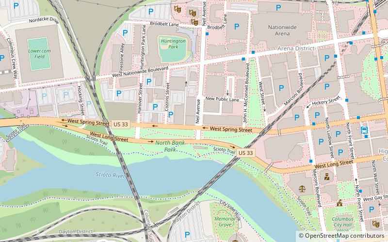 The Condominiums at North Bank Park location map