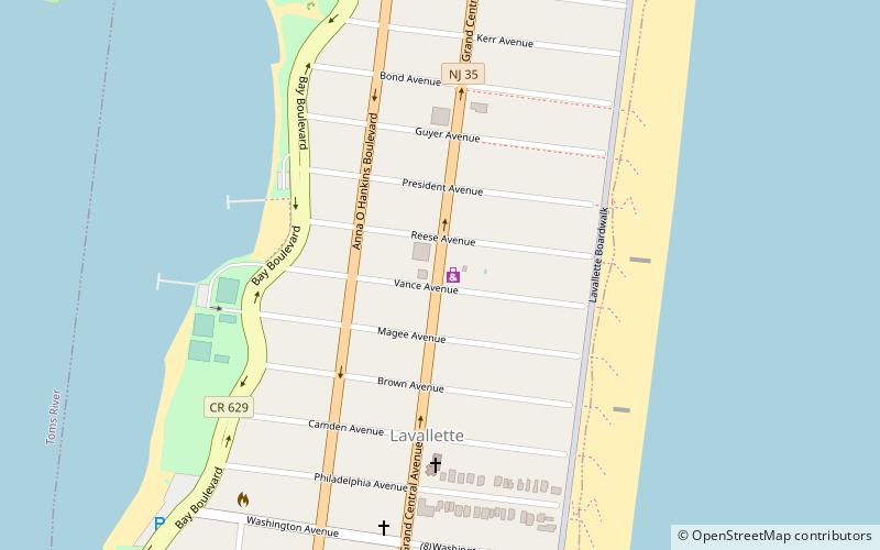 Lavallette location map