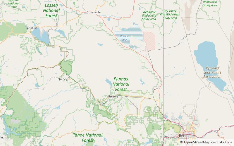 coyote hills foret nationale de plumas location map