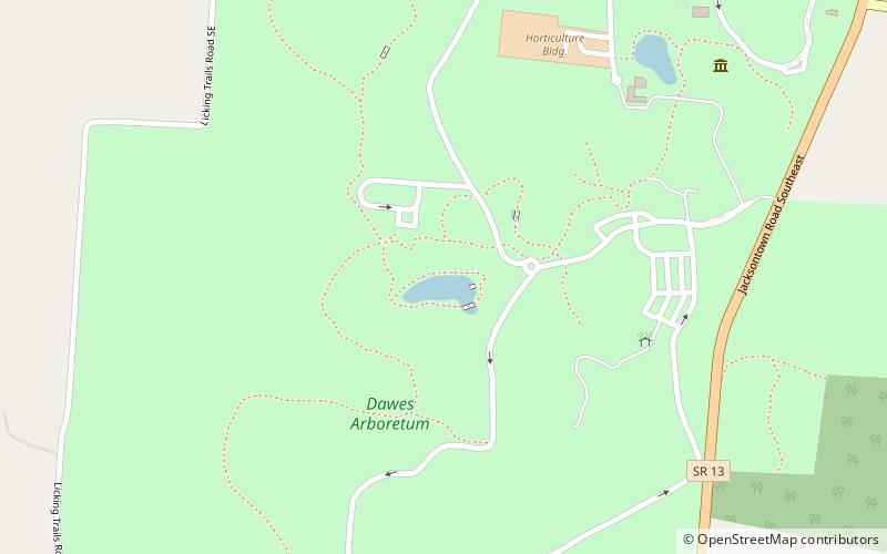 Dawes Arboretum location map