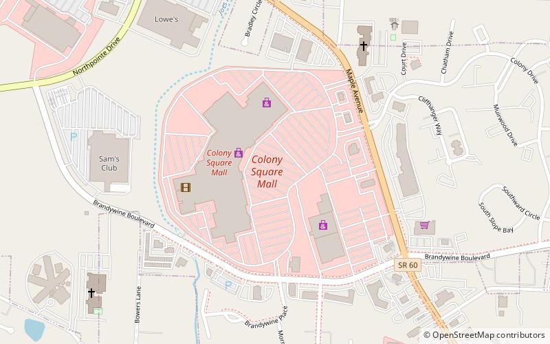 Colony Square Mall location map