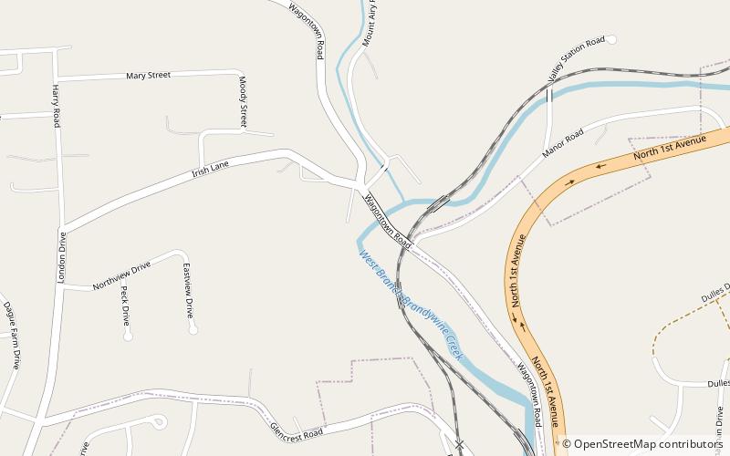County Bridge No. 101 location map