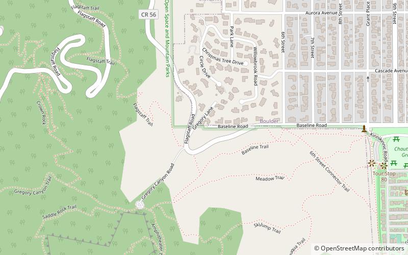 Baseline Road location map