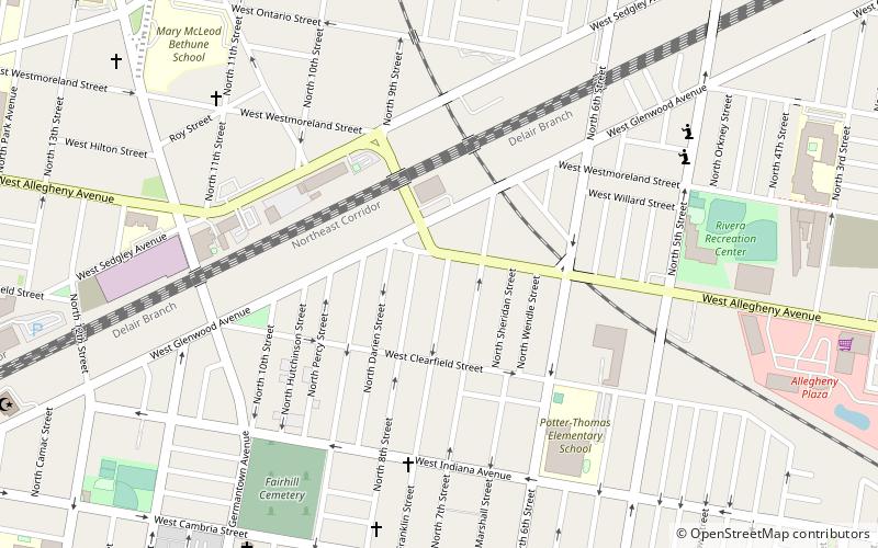 North Central location map