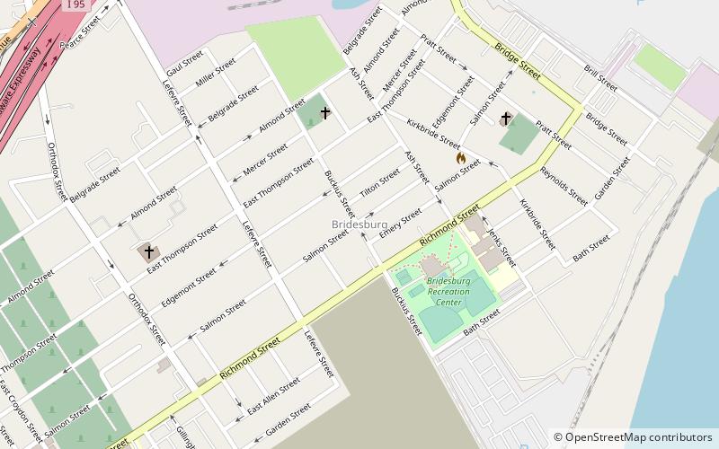 Bridesburg location map