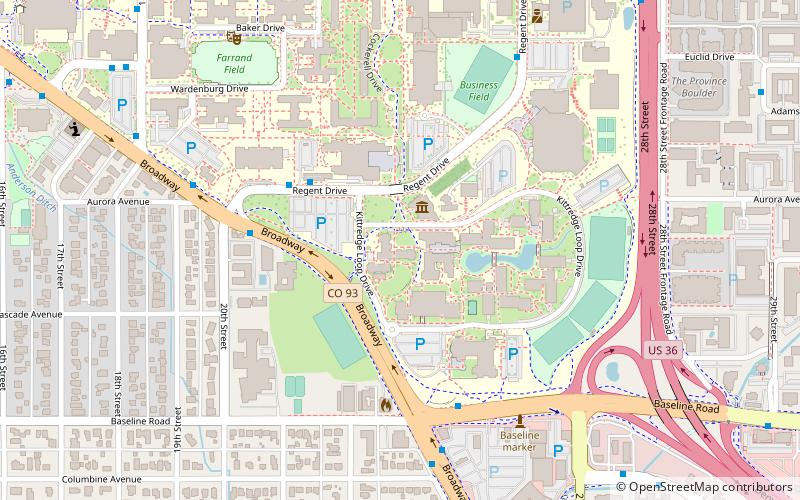 Kittredge West Hall location map