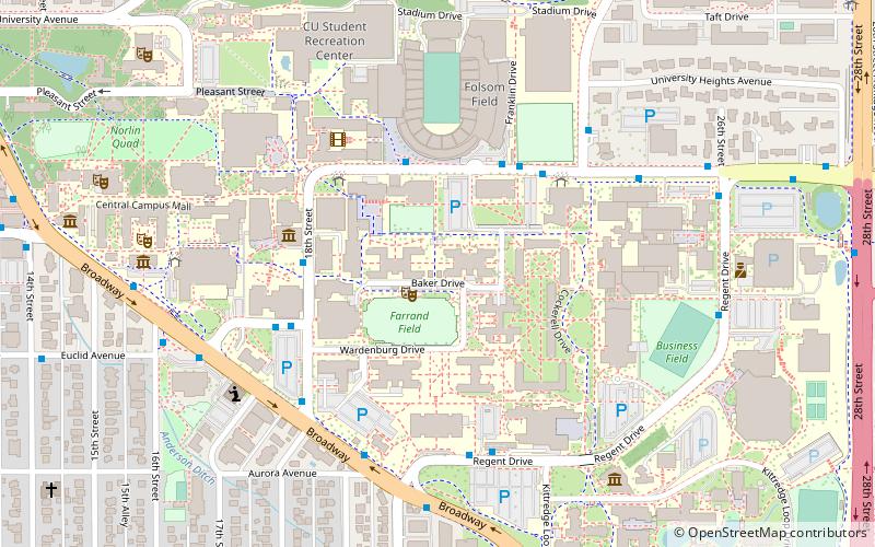 University of Colorado location map