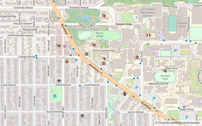 University of Colorado Museum of Natural History location map