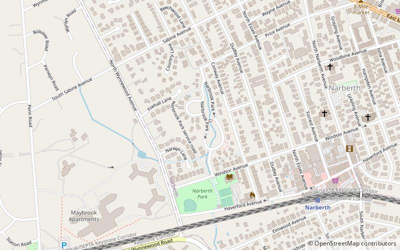 Narbrook Park Historic District location map