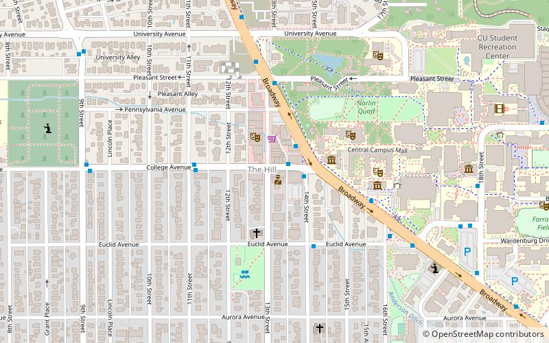 University Hill location map