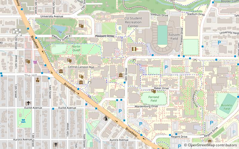 CU Art Museum location map