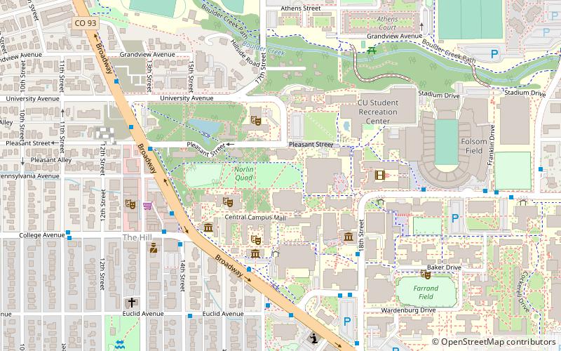 Norlin Quad location map