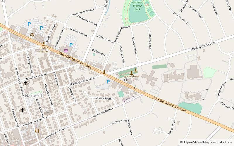 Merion Friends Meeting House location map