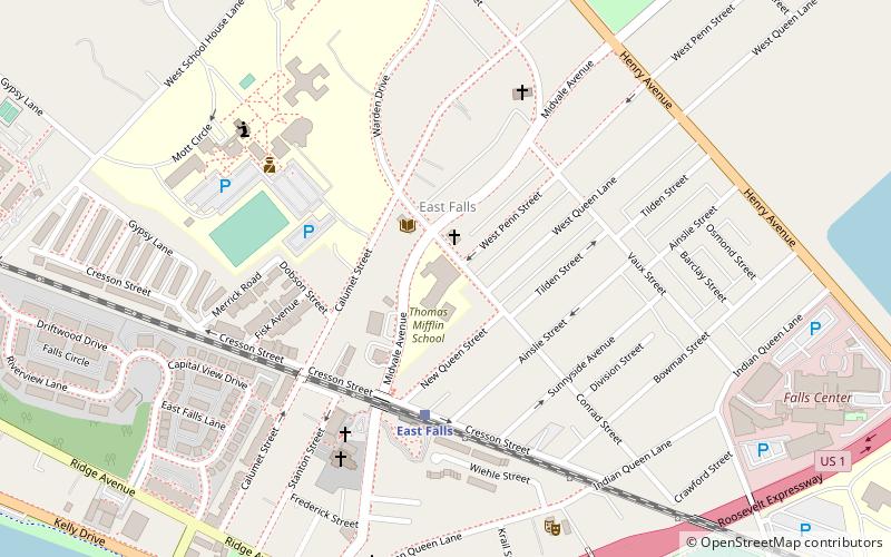 Thomas Mifflin School location map