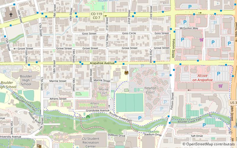 Naropa University location map