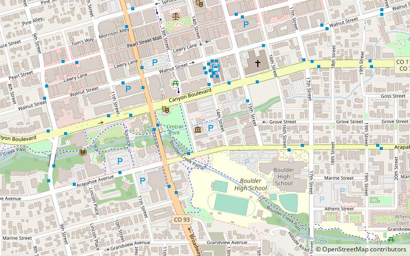 Boulder Museum of Contemporary Art location map