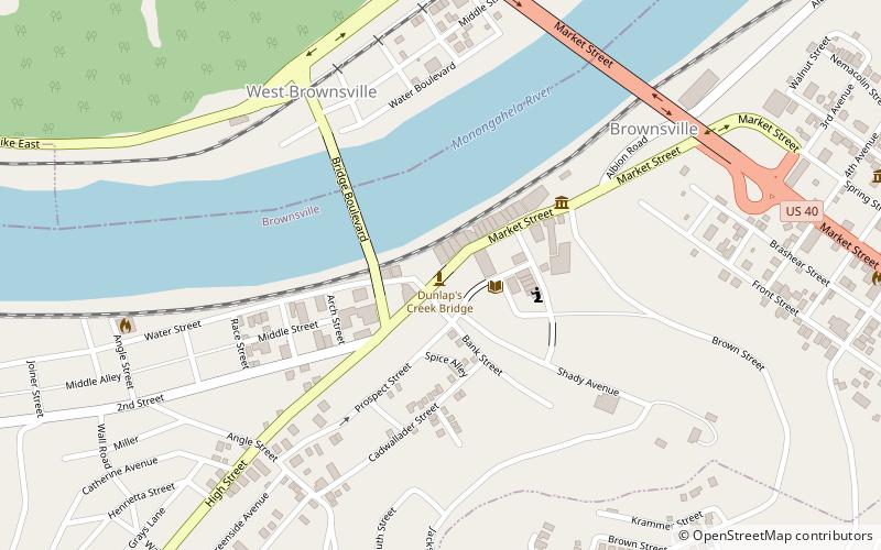 Dunlap's Creek Bridge location map