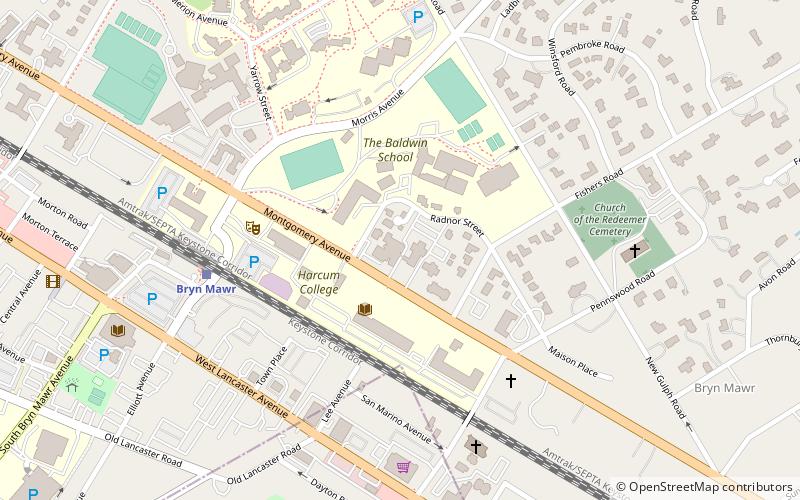 Bryn Mawr Presbyterian Church location map