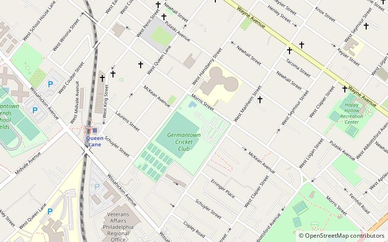 Germantown Cricket Club location map