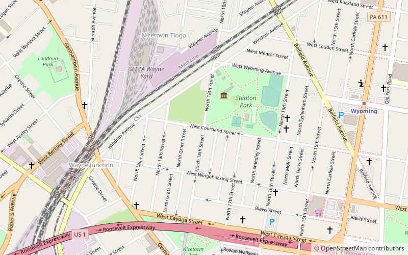 Stenton Mansion location map